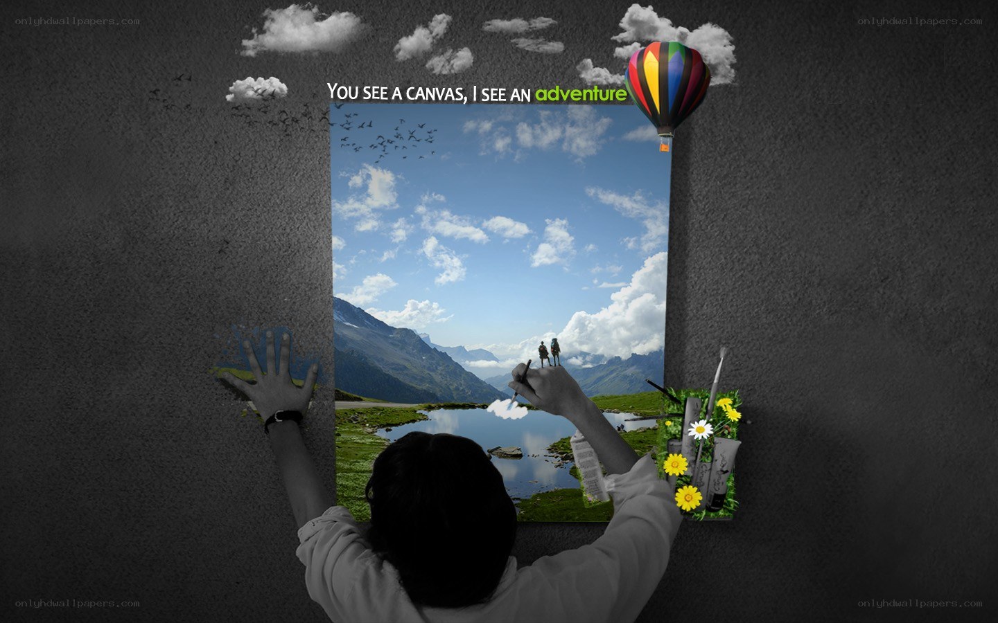 artist painting adventure