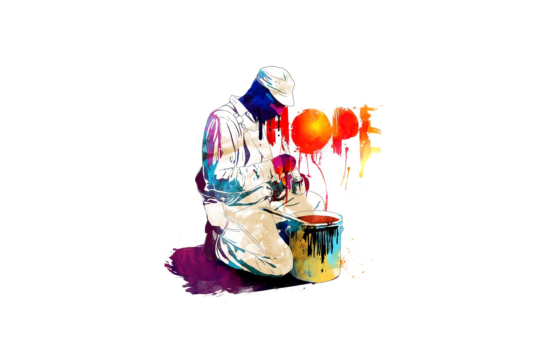 artist painting hope