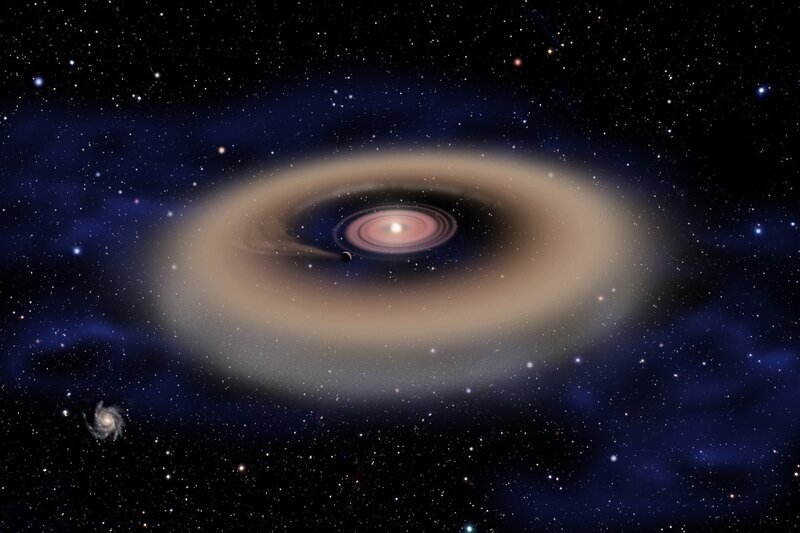 Artist's concept of a protoplanetary disk