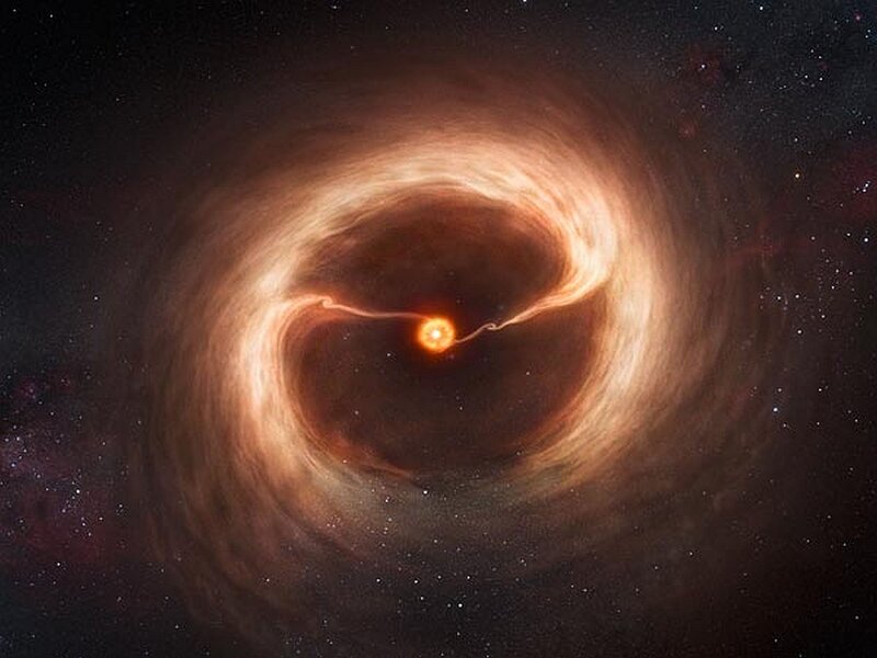 Artist's impression of a protostar
