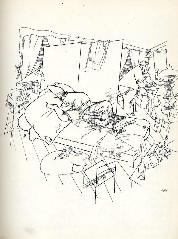 Artist's studio sketch