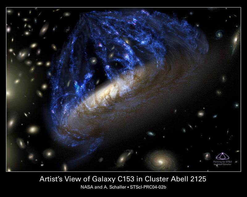 Artist's view of galaxy C153