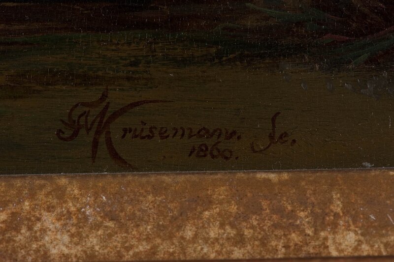 Artist signature on painting