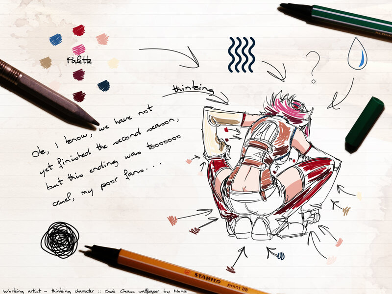 artist sketch of character
