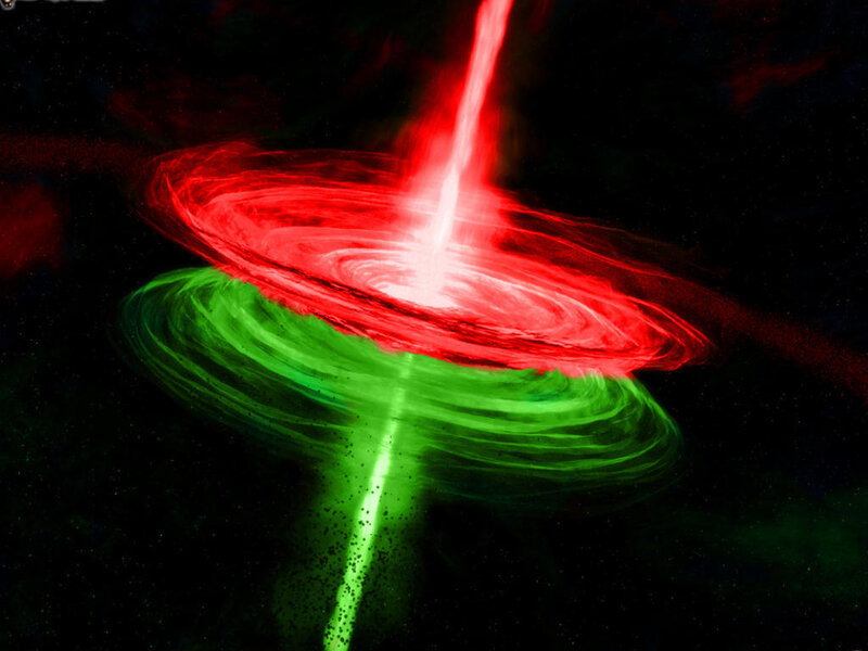 artistic black hole visualization