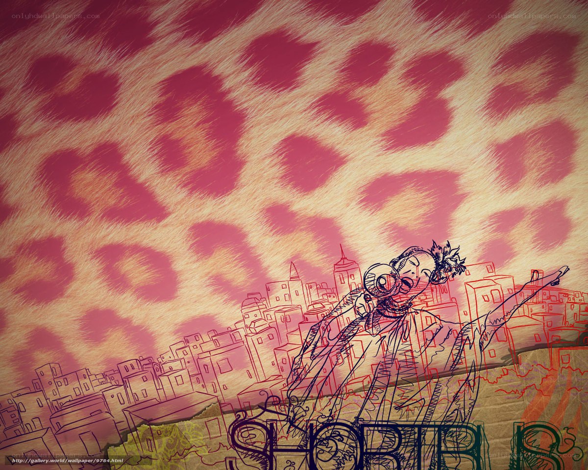artistic cityscape with patterned sky