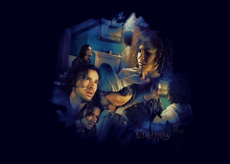artistic collage of characters