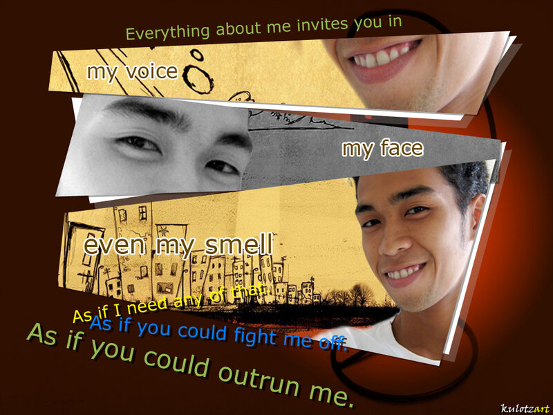 artistic collage with text
