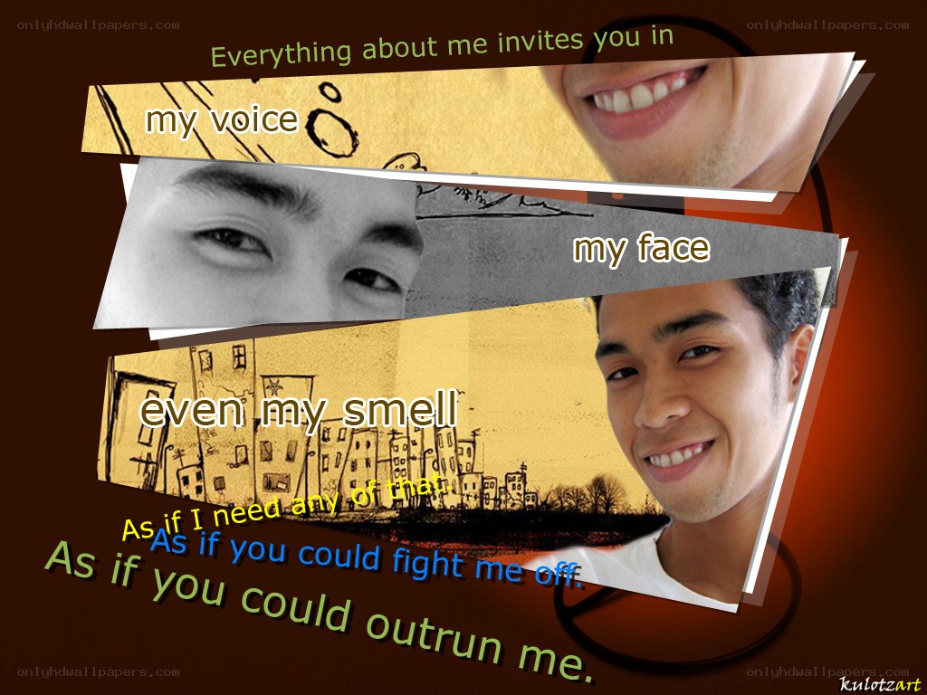 artistic collage with text