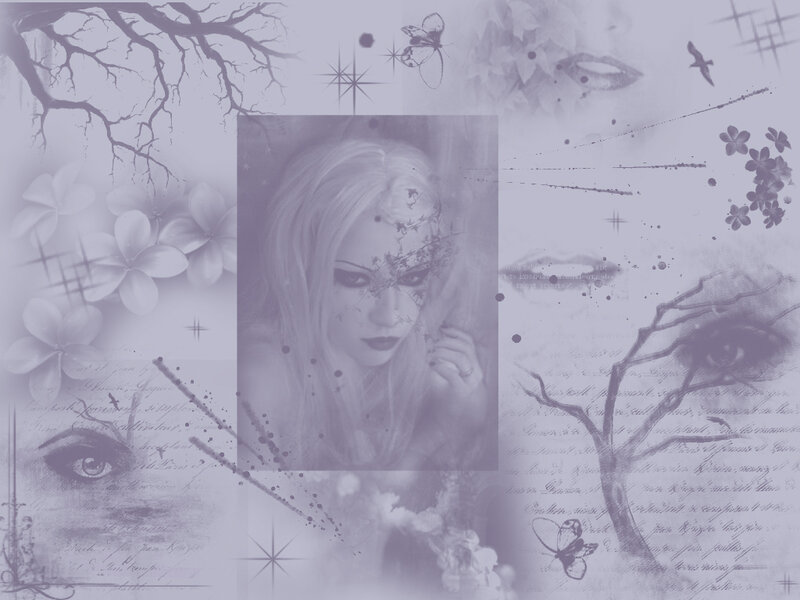 artistic collage with woman