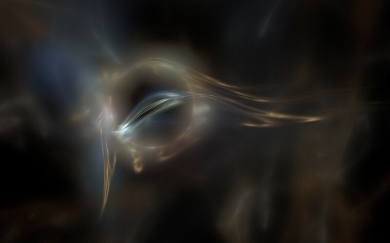 Artistic depiction of a black hole