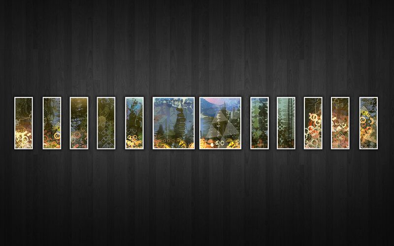 artistic digital collage series