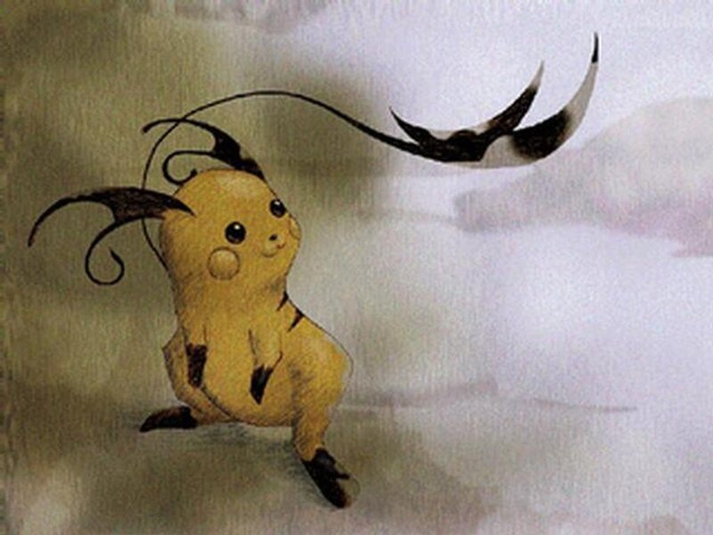 Artistic drawing of Raichu