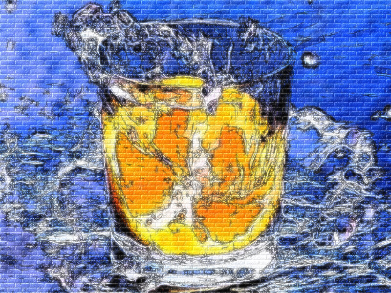 artistic drink splash