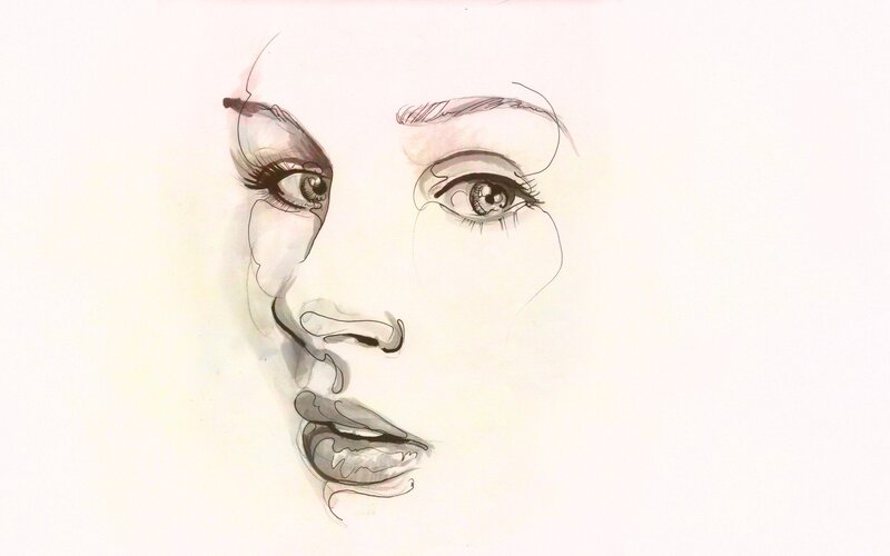 artistic face sketch