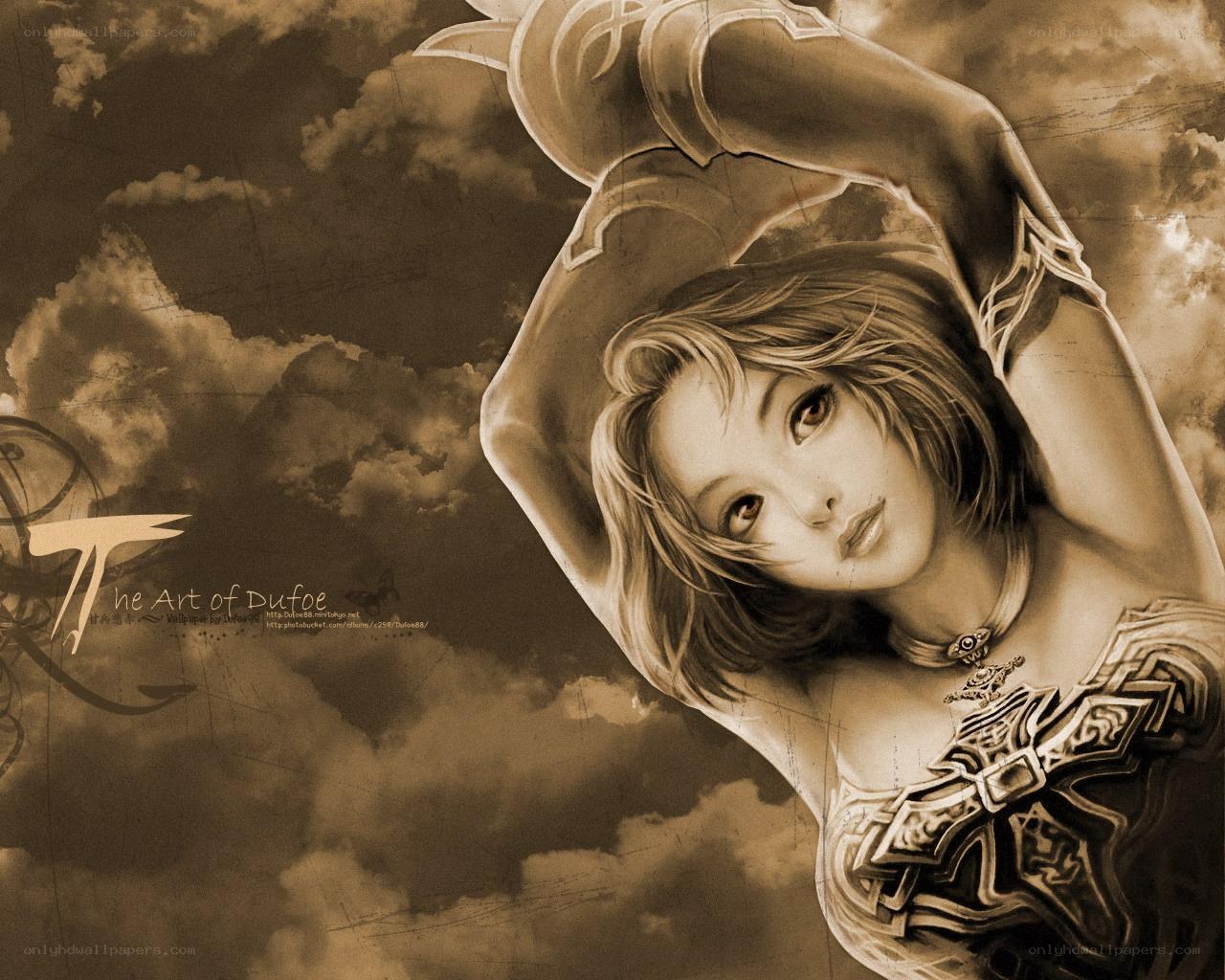 artistic fantasy character portrait