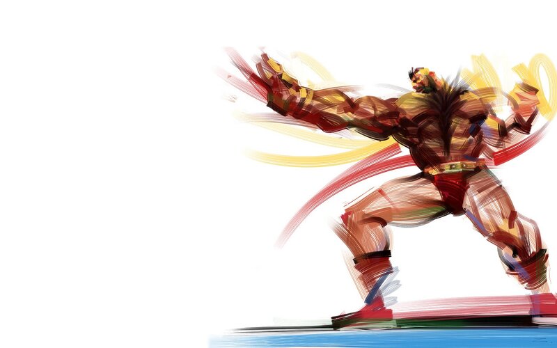 artistic fighter in motion