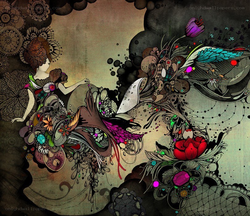 artistic floral illustration