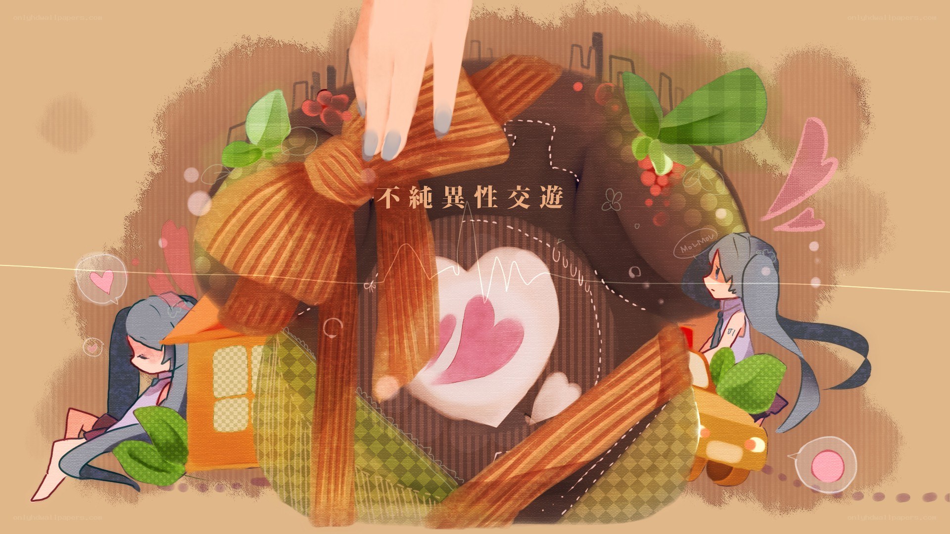 artistic illustration with characters