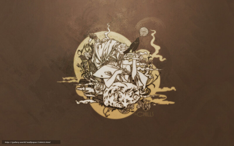 artistic illustration with fox and bird