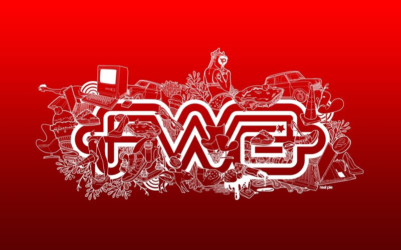 artistic logo with objects