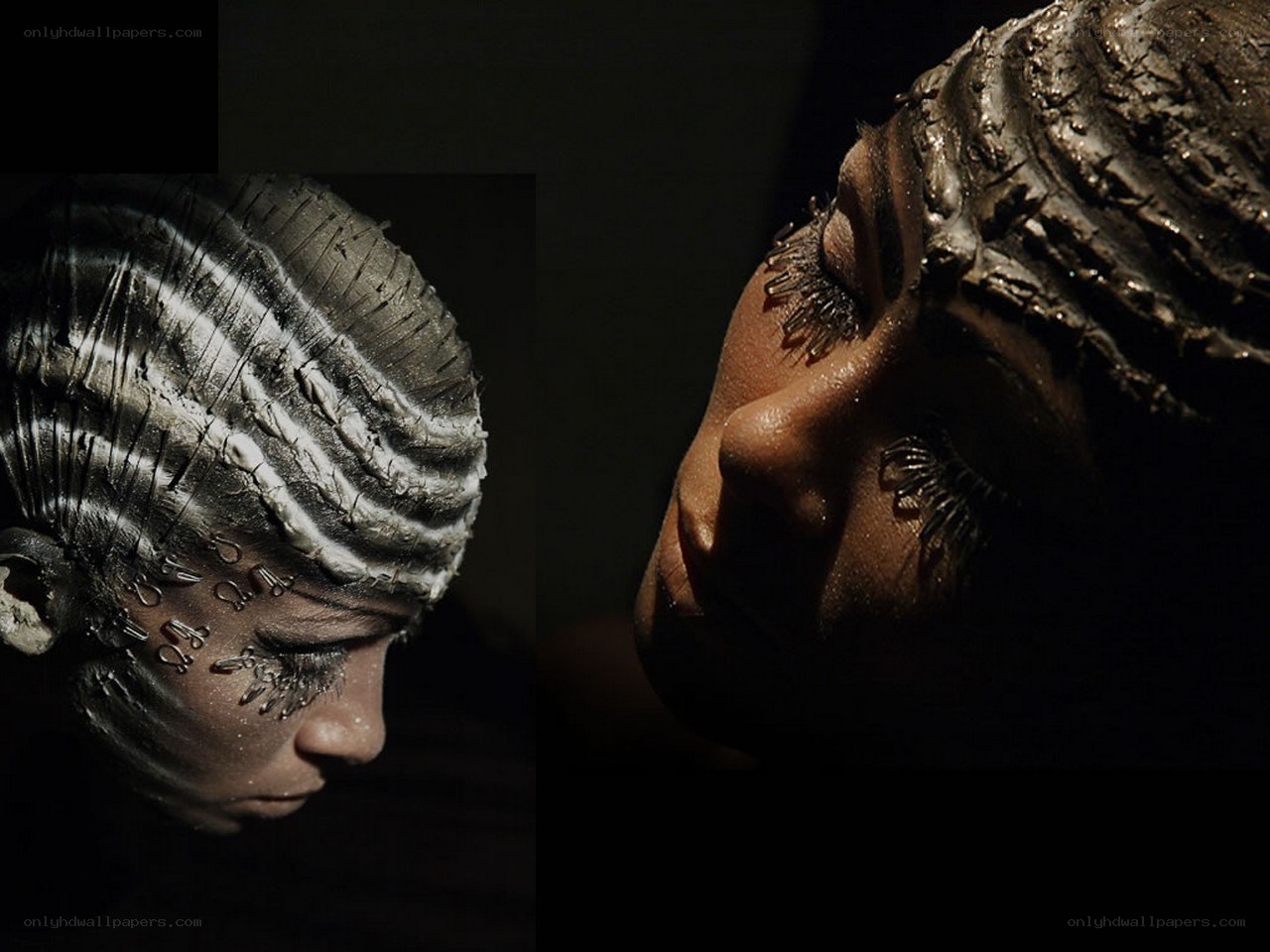 artistic makeup portrait