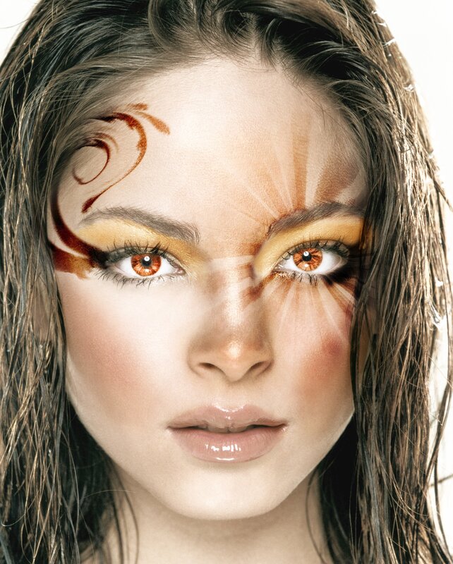 artistic makeup portrait