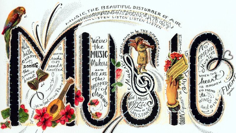 Artistic music-themed illustration