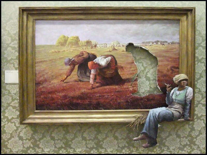 Artistic painting with figure