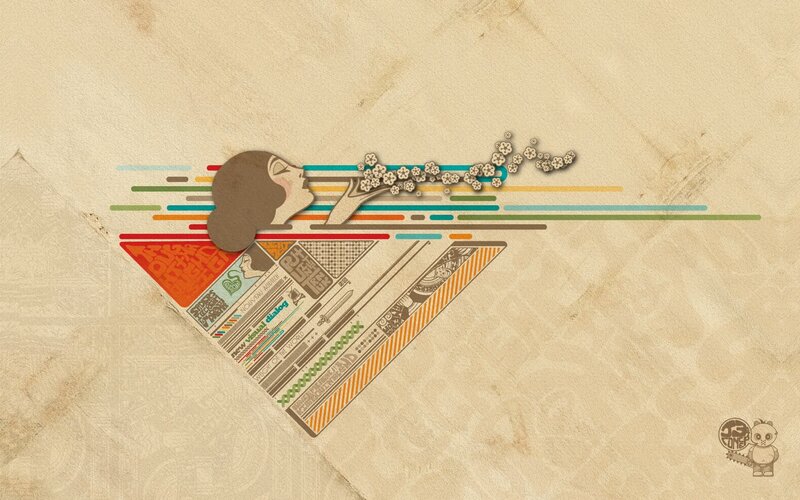 artistic paper cutout illustration