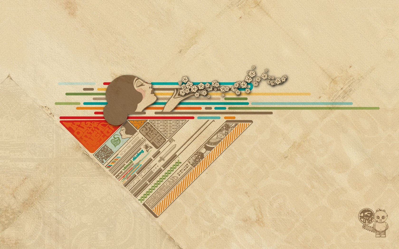 artistic paper cutout illustration