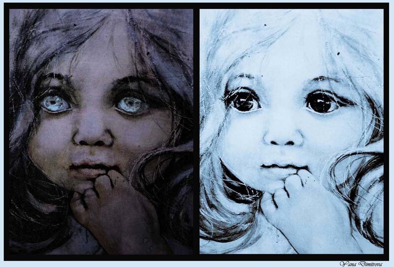 Artistic portrait of a child