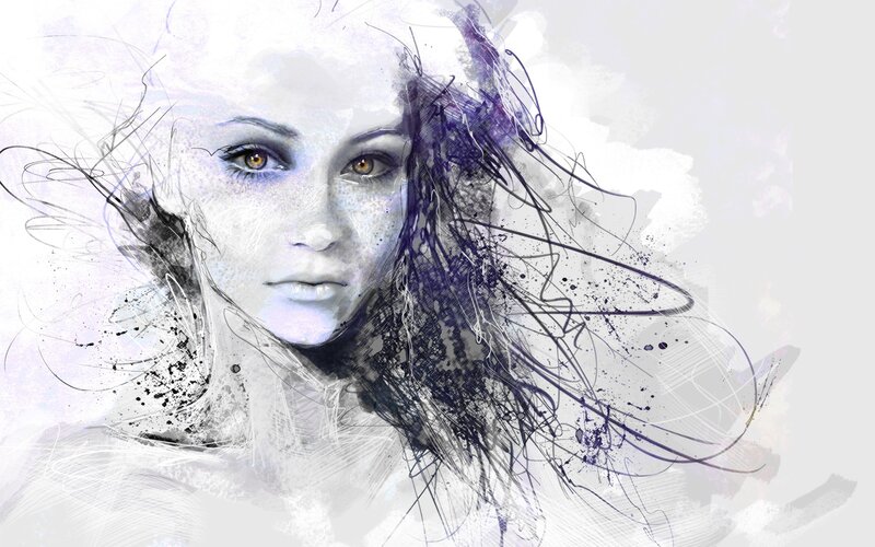 artistic portrait of a woman