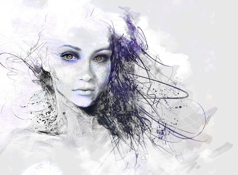 artistic portrait of a woman