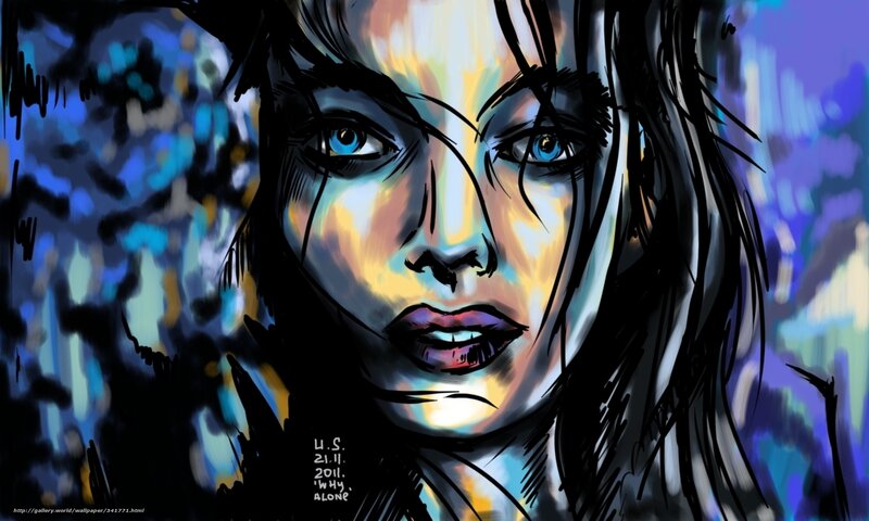 artistic portrait of a woman