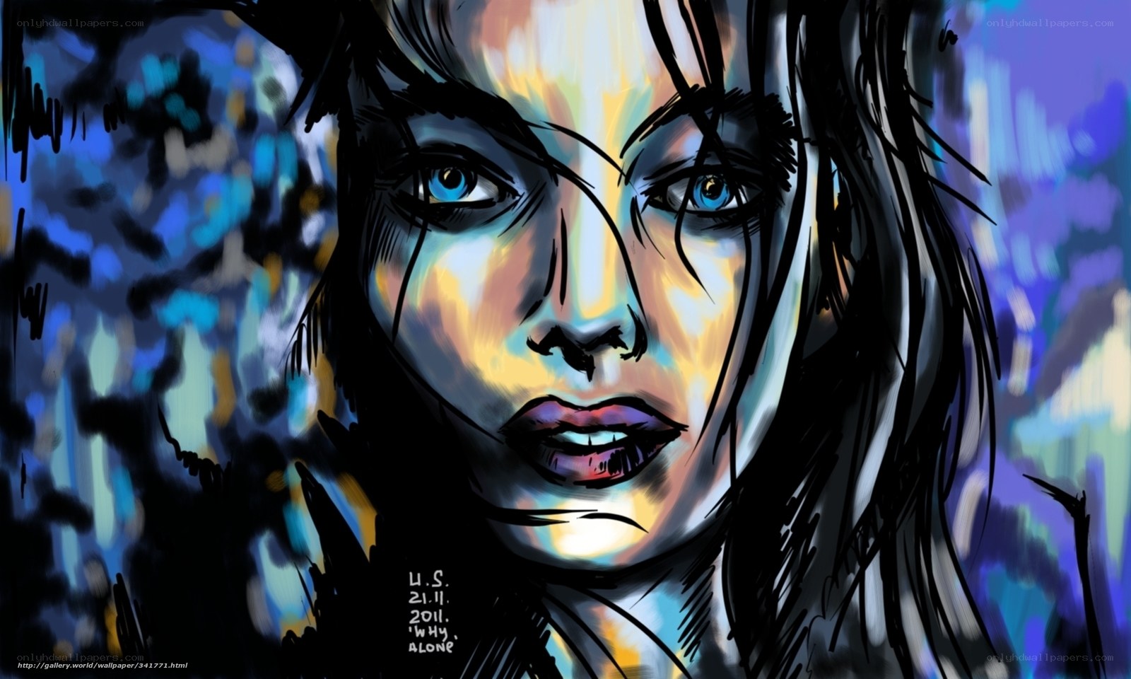 artistic portrait of a woman