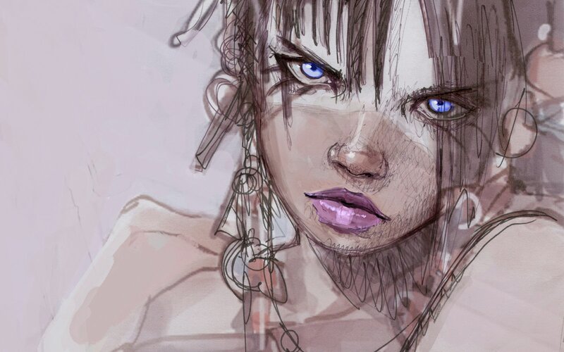 artistic portrait of a woman