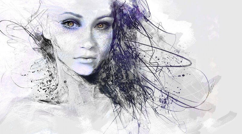artistic portrait of a woman
