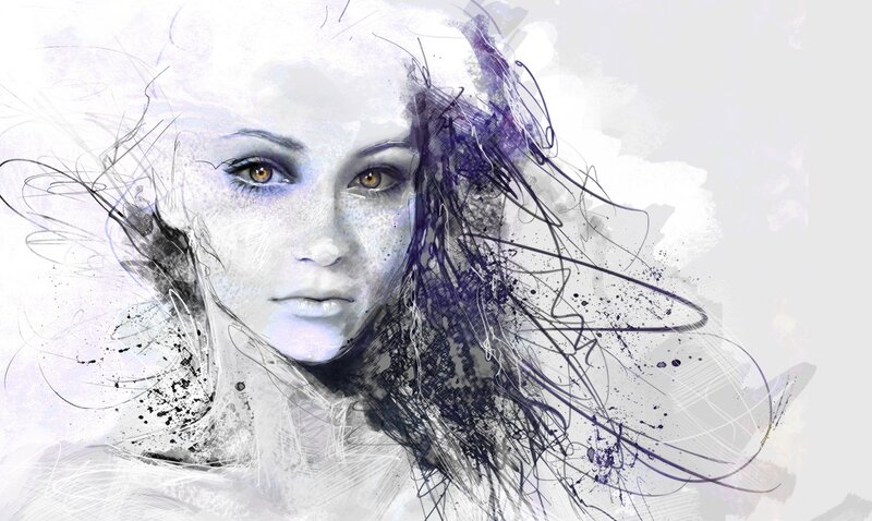 artistic portrait of a woman