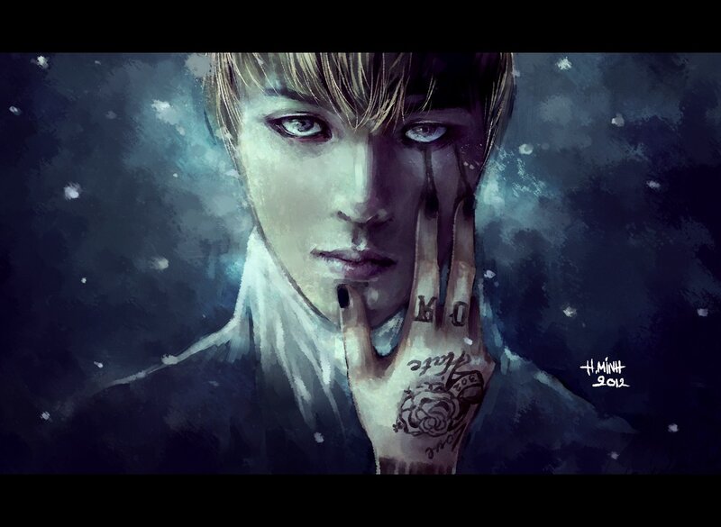 artistic portrait of a young man