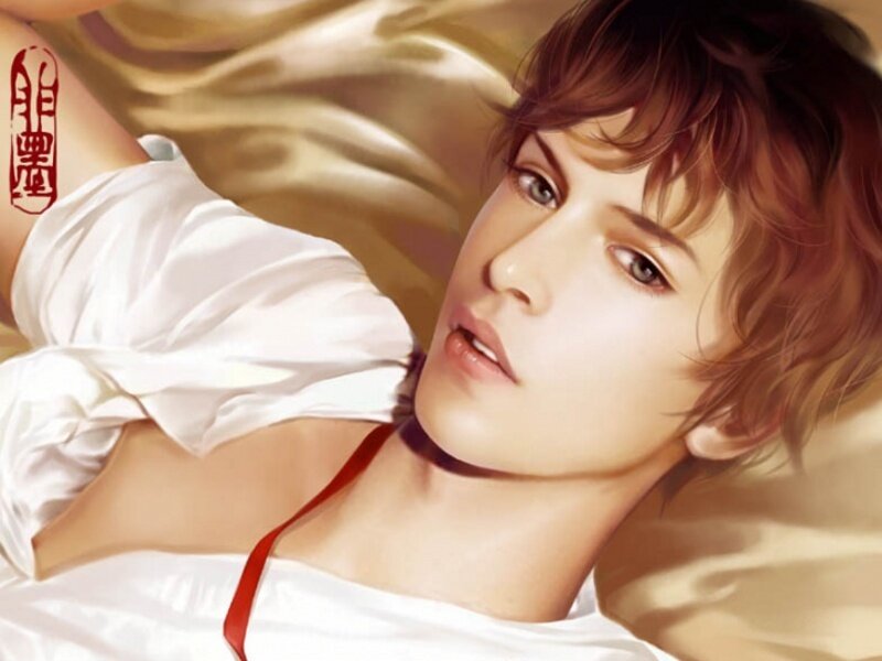 artistic portrait of a young man