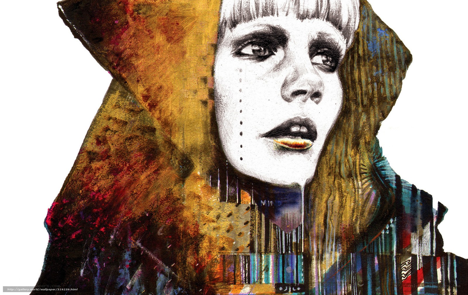 artistic portrait of woman