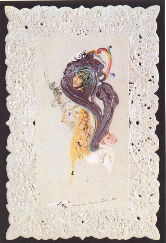 Artistic portrait with lace frame