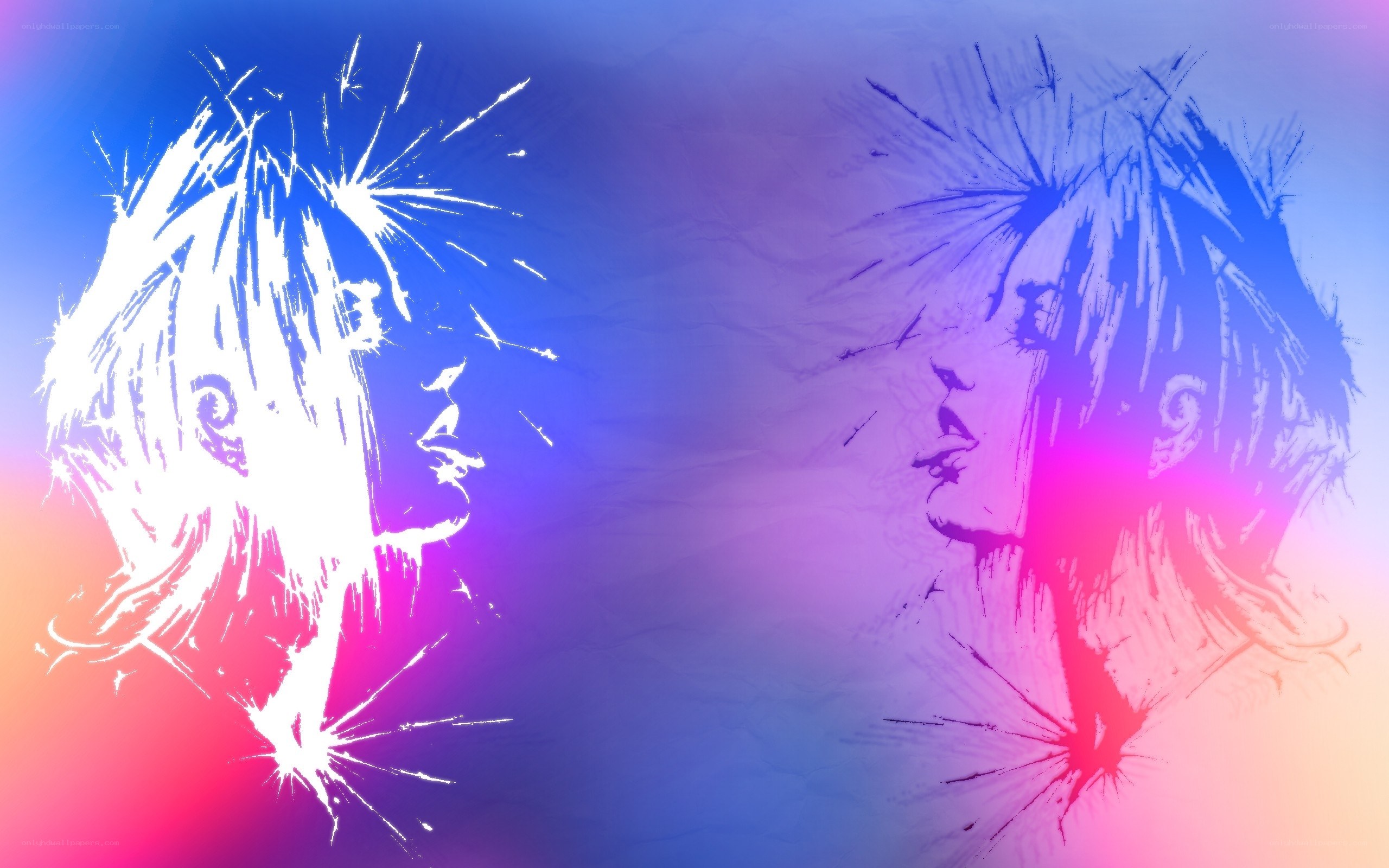 artistic portrait with vibrant colors