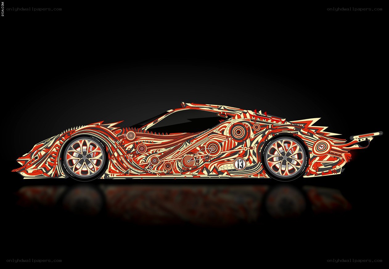Artistic race car design