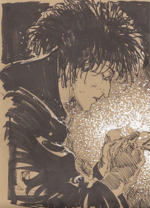 artistic sketch of a person