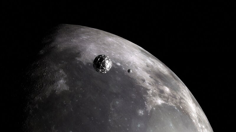 Artistic view of a moon