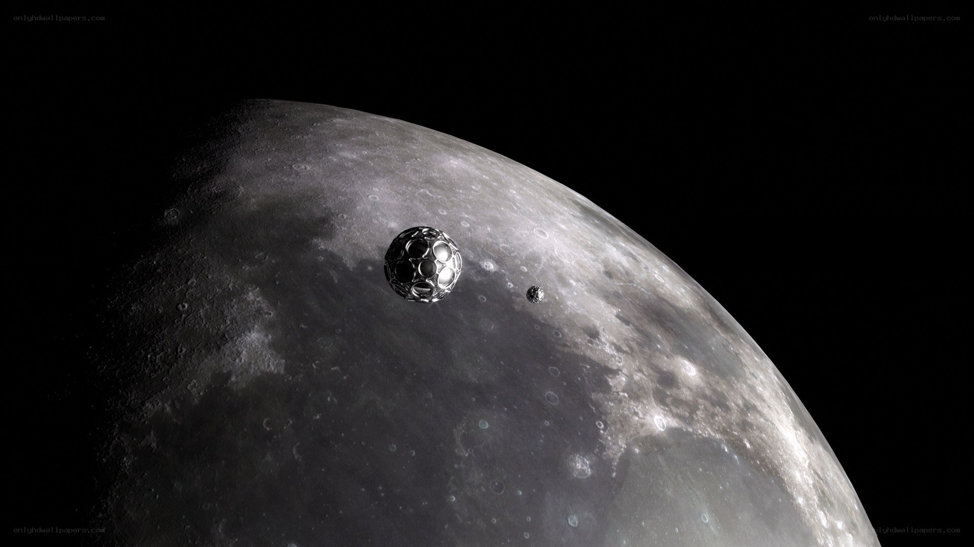 Artistic view of a moon