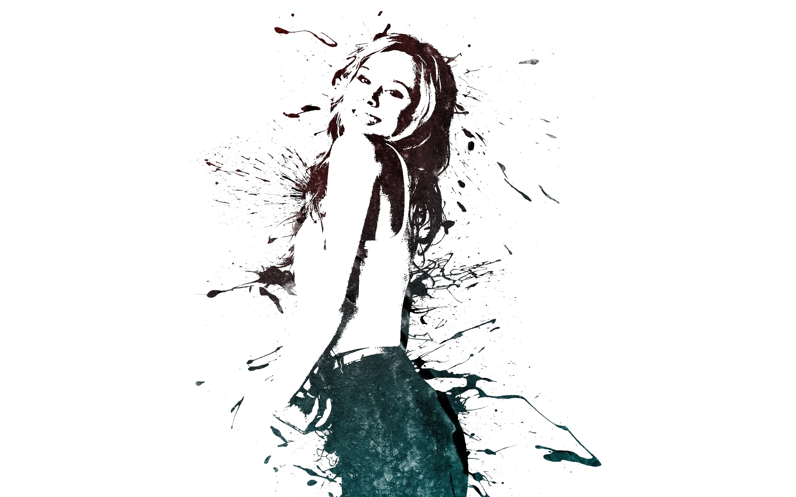 artistic woman portrait