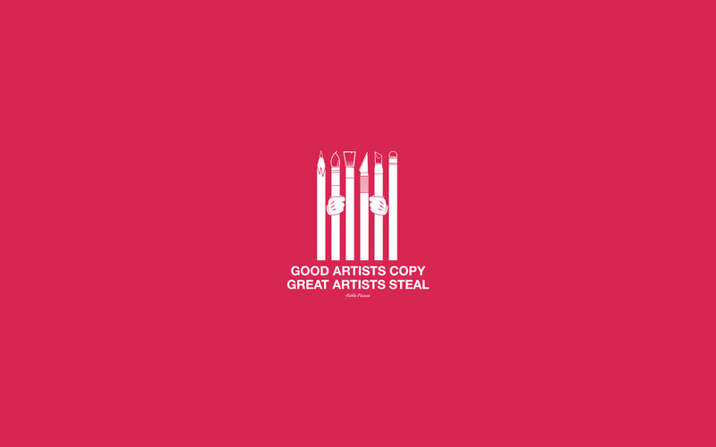 Artists copy steal quote